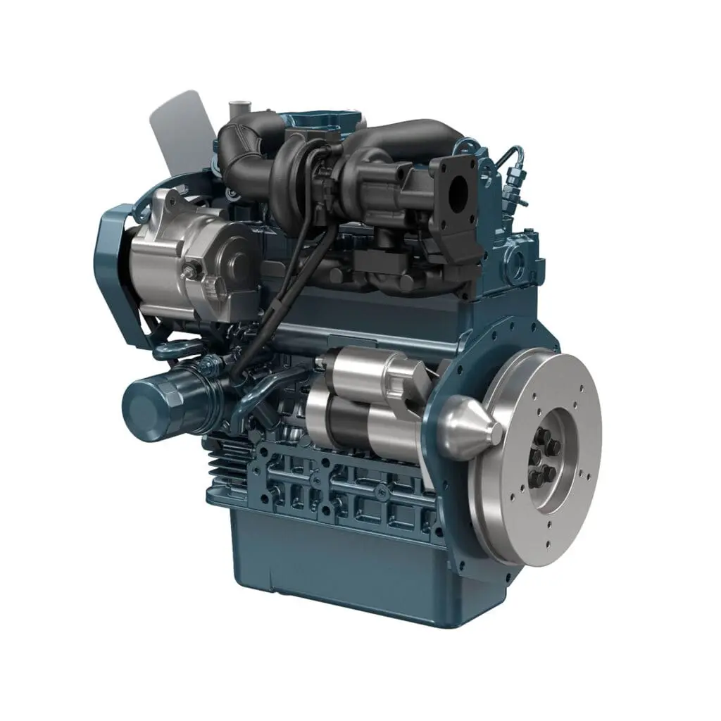 Kubota D902-TE4 industrial diesel engine - turbocharged 3-cylinder Stage V engine | Prins Maasdijk
