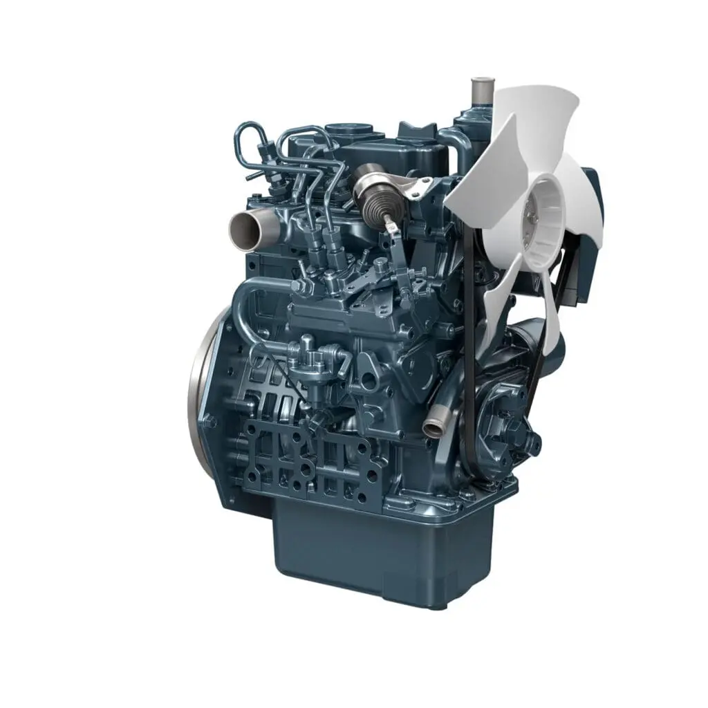 Kubota Z602-E4B industrial diesel engine - compact 2-cylinder Stage V engine | Prins Maasdijk