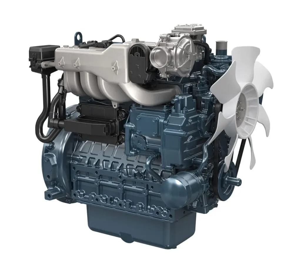 Kubota WG2503-G-E3 gasoline engine - powerful 4-cylinder Stage V industrial gas engine | Prins Maasdijk
