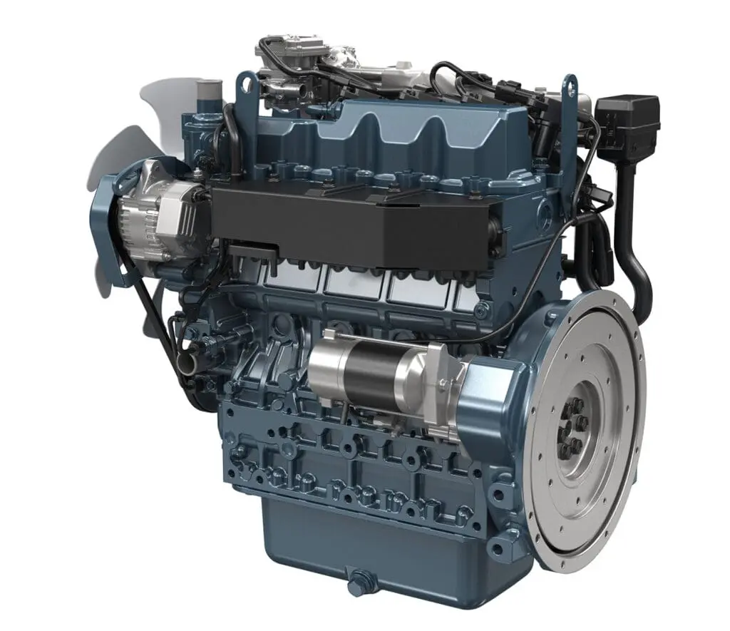 Kubota WG2503-G-E3 benzinemotor - productafbeelding van 4-cilinder industriële gasmotor uit de WG Series | Prins Maasdijk