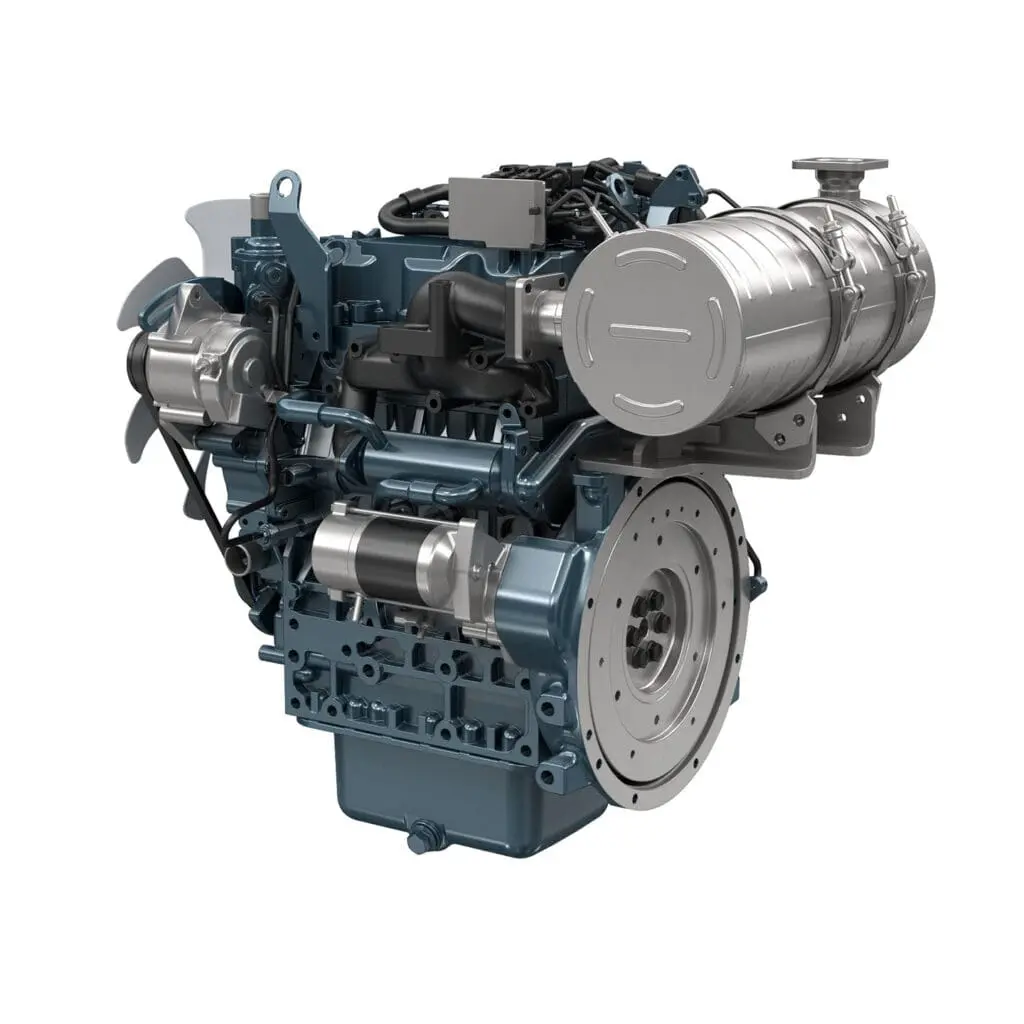 Kubota D1803-CR-E5 industriële dieselmotor - productafbeelding van Common Rail 3-cilinder motor uit de 03 Series | Prins Maasdijk
