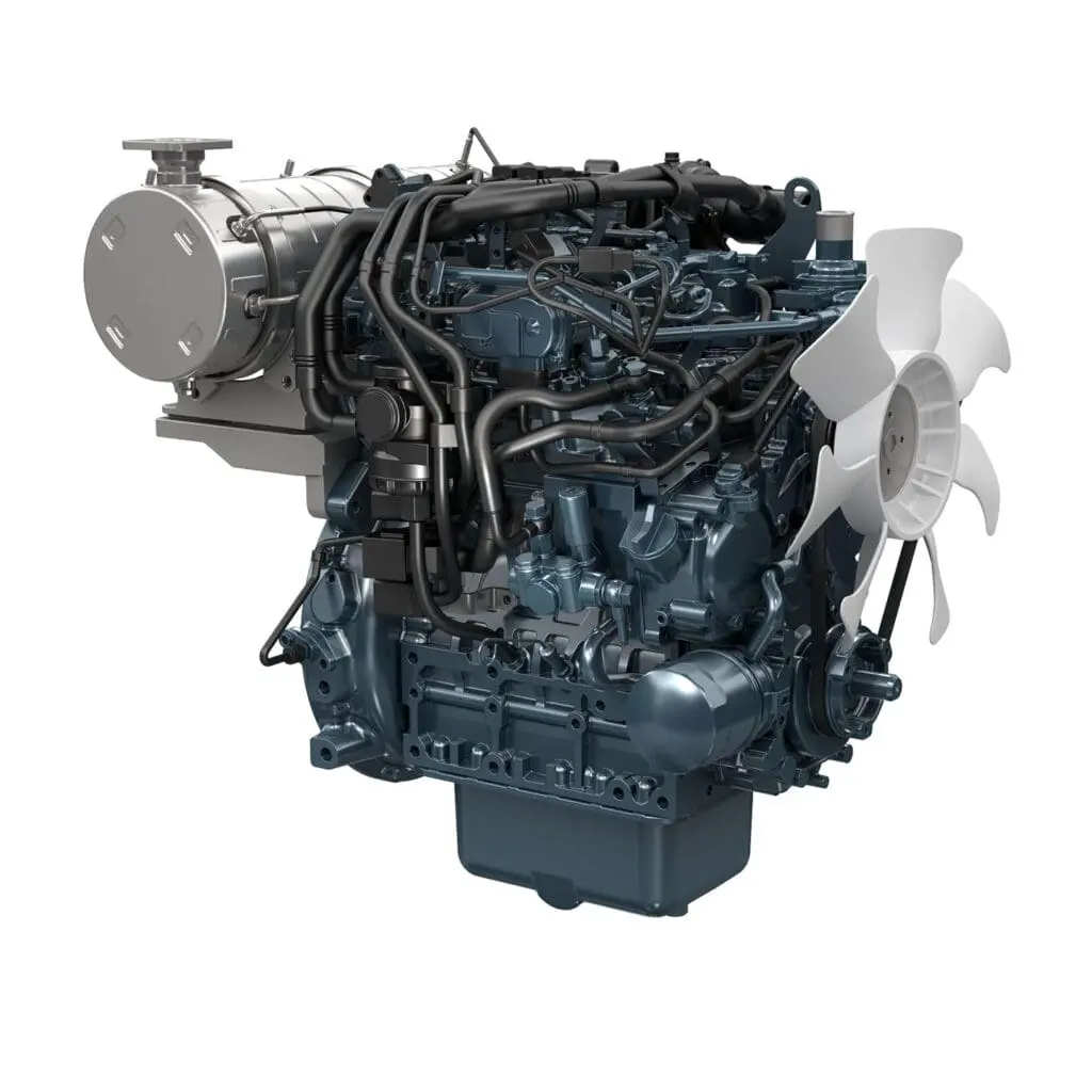 Kubota D1803-CR-TE5 industrial diesel engine - turbocharged Common Rail Stage V engine | Prins Maasdijk