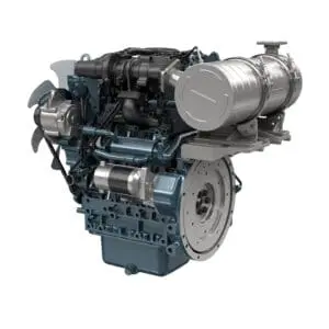 Kubota D1803-CR-TI-E5 industriële dieselmotor - productafbeelding van turbocharged Common Rail 3-cilinder motor | Prins Maasdijk