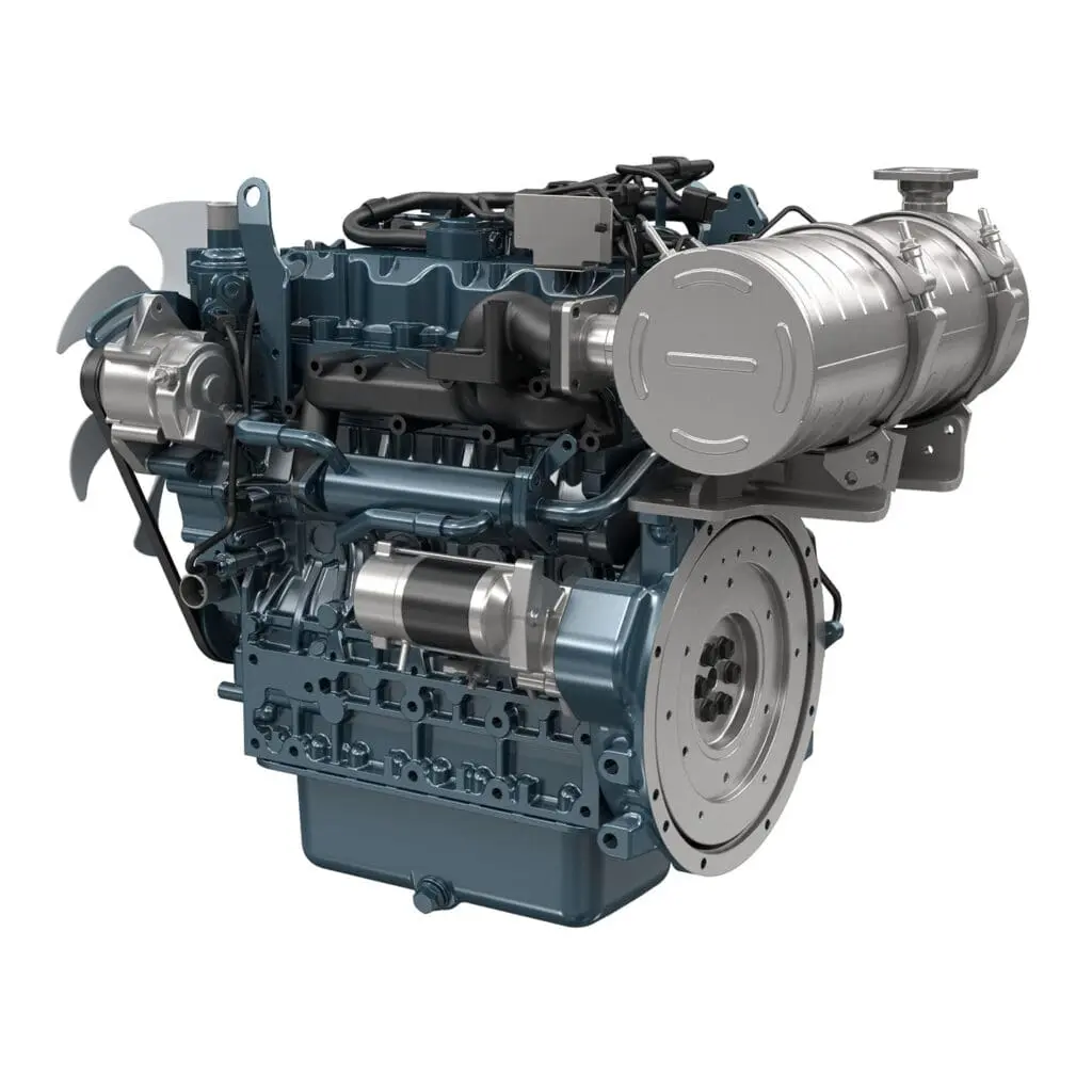 Kubota V2403-CR-E5 industriële dieselmotor - productafbeelding van Common Rail 4-cilinder motor uit de 03 Series | Prins Maasdijk