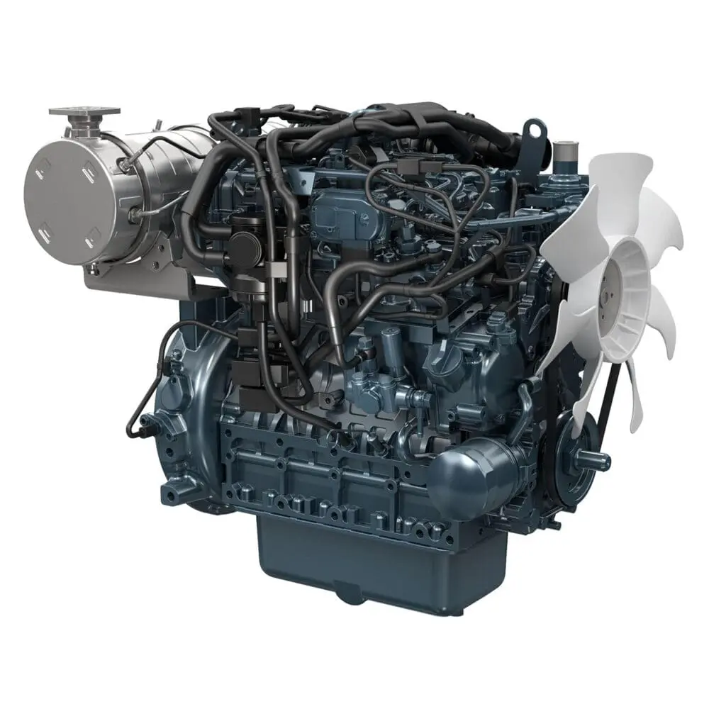 Kubota V2403-CR-TE5 industrial diesel engine - turbocharged Common Rail Stage V engine | Prins Maasdijk