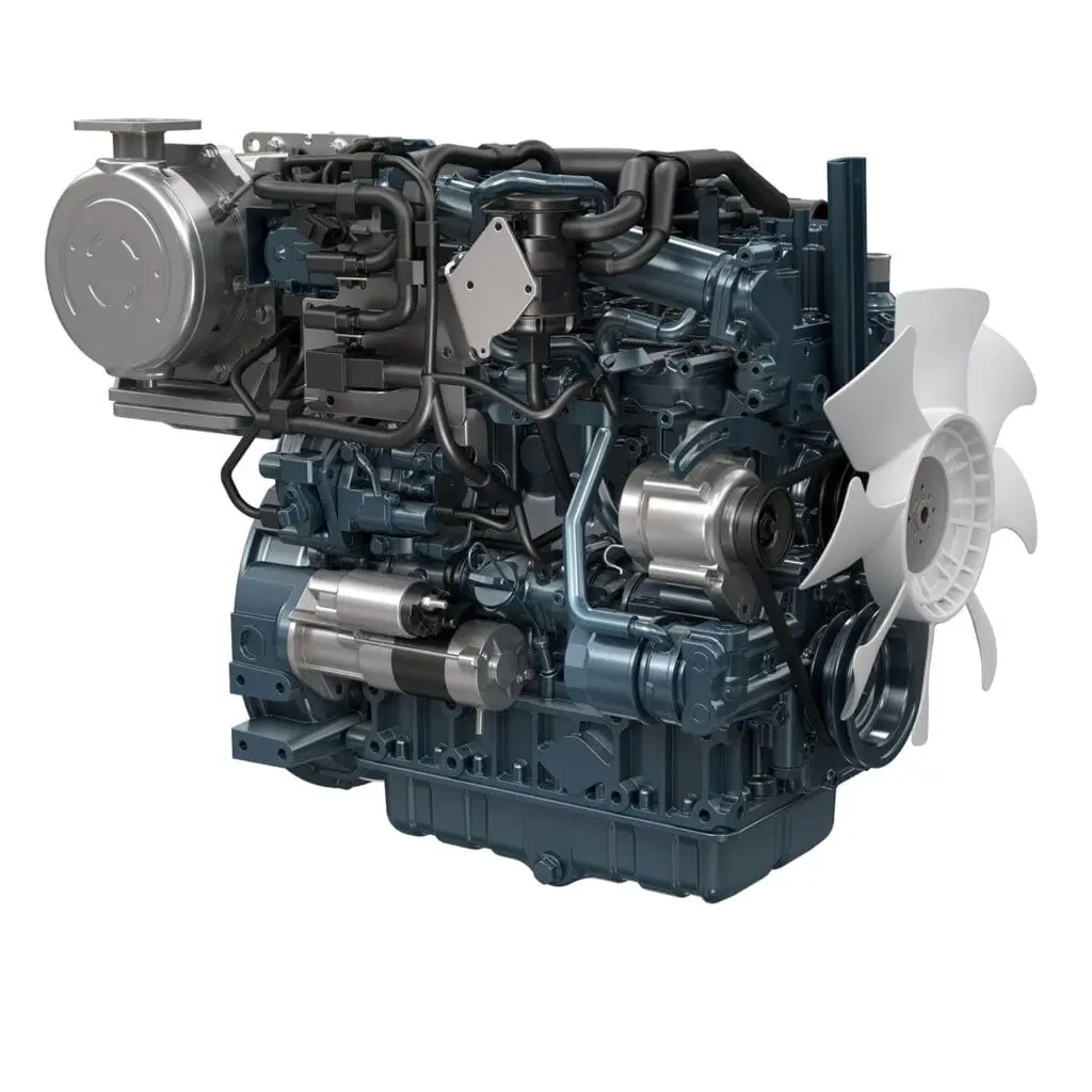 Kubota V2607-CR-T-E5 industrial diesel engine - turbocharged Common Rail Stage V engine | Prins Maasdijk