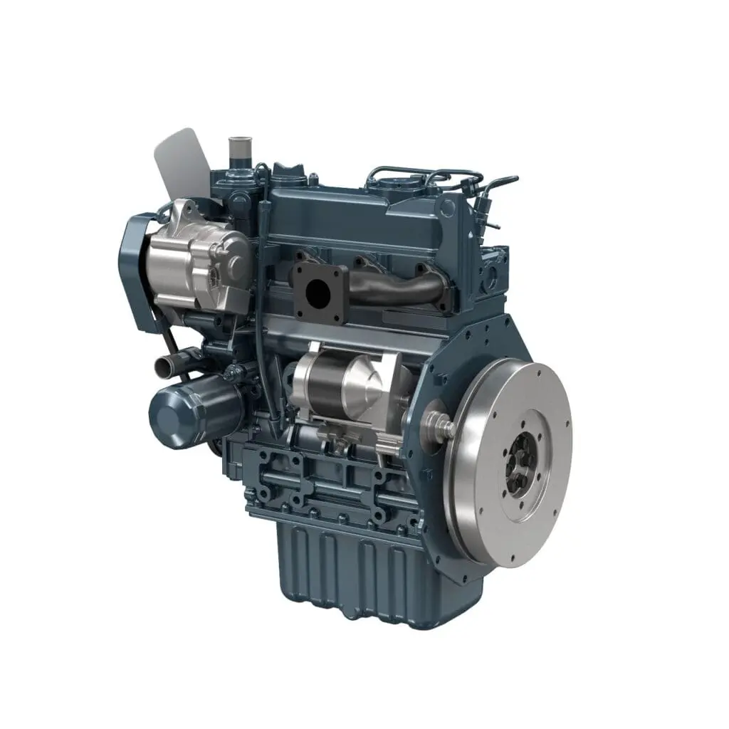Kubota V2607-CR-T-E5 industriële dieselmotor - productafbeelding van turbocharged Common Rail 4-cilinder motor | Prins Maasdijk