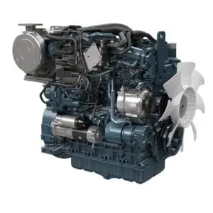 Kubota V3307-CR-T-E5 industrial diesel engine - turbocharged Common Rail Stage V engine | Prins Maasdijk