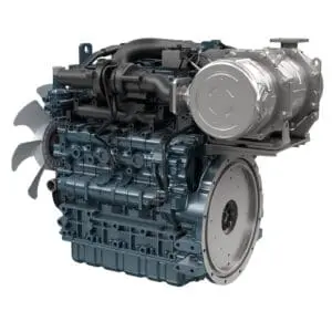 Kubota V3307-CR-TI-E5 industriële dieselmotor - turbo aftercooler Common Rail Stage V motor | Prins Maasdijk zijaanzicht
