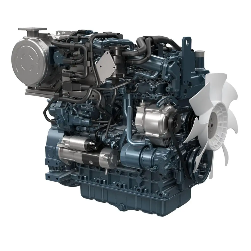 Kubota V3307-CR-TI-E5 industrial diesel engine - turbo aftercooler Common Rail Stage V engine | Prins Maasdijk