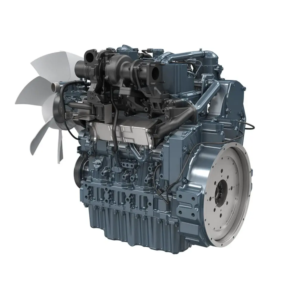 Kubota V5009-TIE5 industriële dieselmotor - productafbeelding van krachtige 4-cilinder Stage V motor uit de 09 Series | Prins Maasdijk