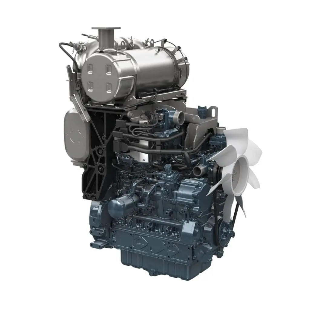 Kubota V3800-TIE5 industrial diesel engine - powerful 4-cylinder Stage V engine from the V3 Series | Prins Maasdijk