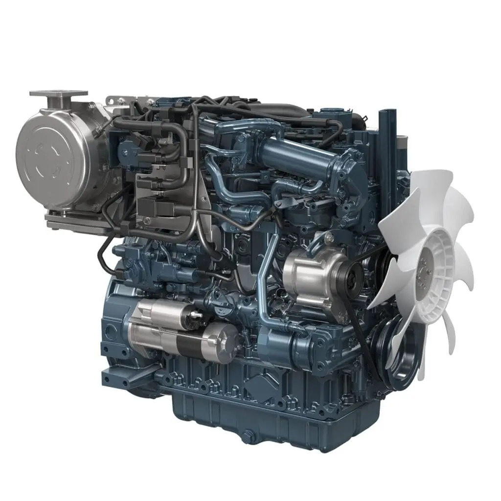 Kubota V2607-TE5A industrial diesel engine - turbocharged Common Rail Stage V engine | Prins Maasdijk