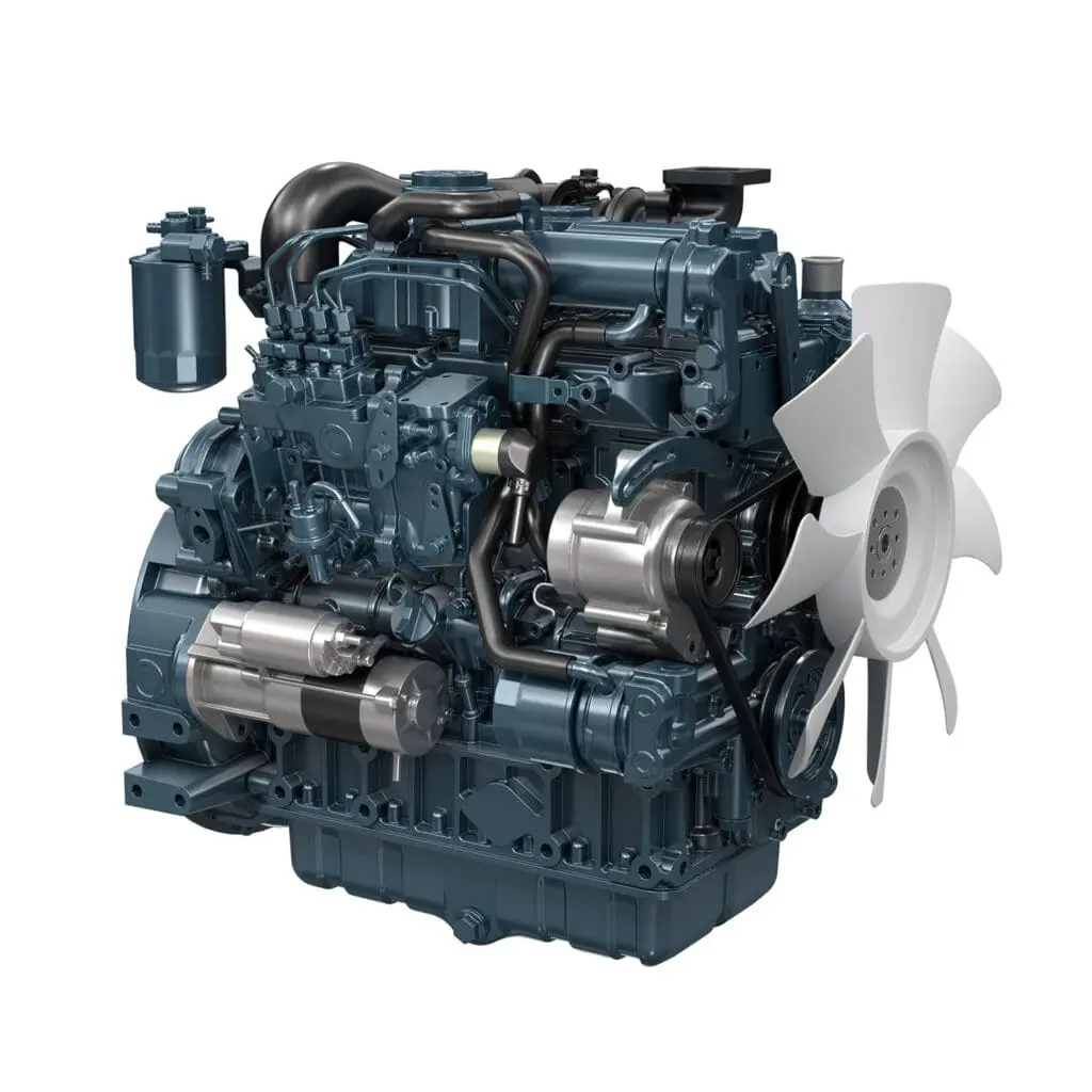 Kubota V2607-DI-T-E3B industrial diesel engine - turbocharged 4-cylinder engine | Prins Maasdijk