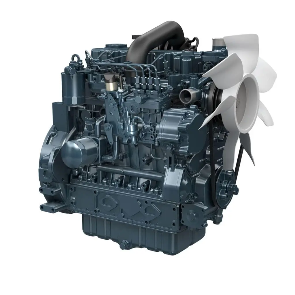 Kubota V3600-T-E3B industrial diesel engine - turbocharged 4-cylinder engine | Prins Maasdijk