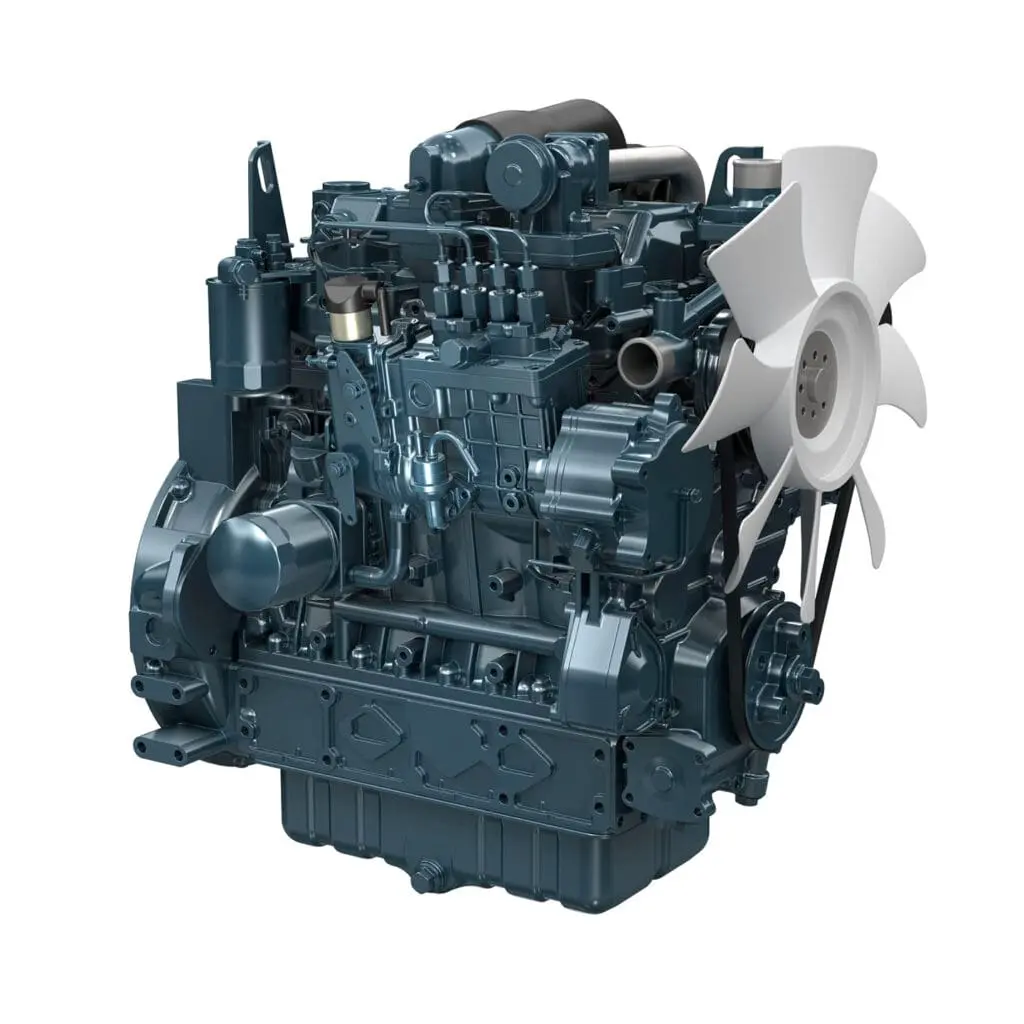 Kubota V3800DI-T-E3B industrial diesel engine - turbocharged 4-cylinder engine from the V3 Series | Prins Maasdijk